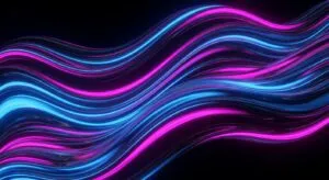 Neon Flowing Waves