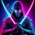Neon Ninja with Holographic Blades