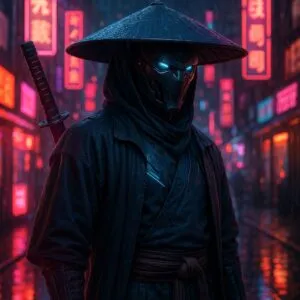 Neon Ronin of the Cyber Streets
