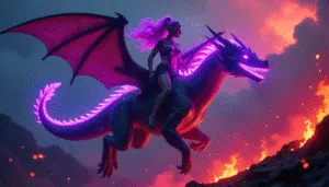 Neon Valkyrie on Cyber Dragon