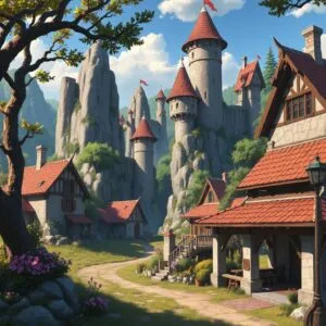 Peaceful Fantasy Village