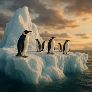 Penguins on Iceberg