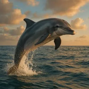Playful Dolphin Jumping