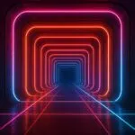 Retro Neon Tunnel