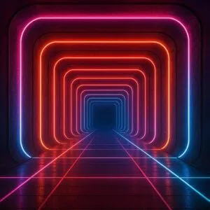 Retro Neon Tunnel