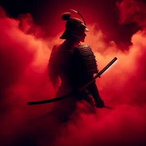 Samurai Spirit in Crimson Fog