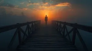 Silent Bridge at Dusk