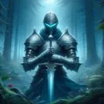 Silverblade Knight in the Mystic Forest