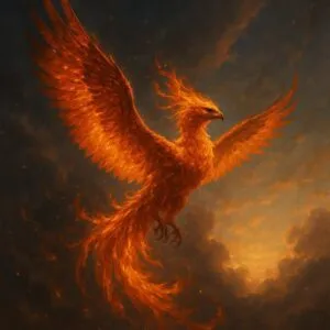 Skybound Phoenix of Eternal Flames