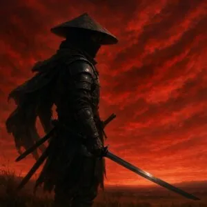 Stormblade Ronin Under Crimson Sky