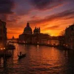 Sunset Over Venice Canals