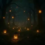 The Enchanted Forest of Floating Lanterns