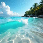 Tropical Beach with Crystal Clear Waters