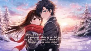 Warm Hug in the Winter Snow