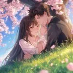 Whispers of Love Under Sakura Trees