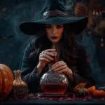 Witch Brewing Love Potion