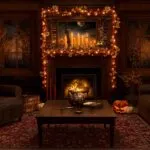 Cozy Halloween Living Room