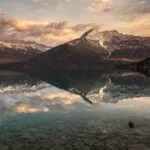Crystal Clear Mountain Lake Reflections