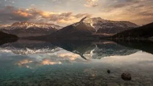 Crystal Clear Mountain Lake Reflections