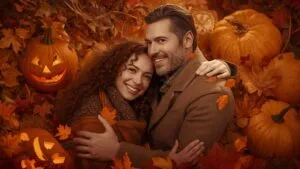 Pumpkin Couple Selfie