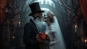 Skeleton Bride and Groom