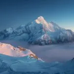Snow-Capped Peaks at Dawn