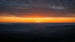Sunset Over Rolling Hills