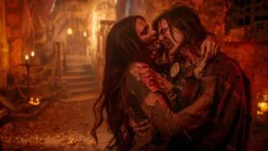 Zombie Couple with Balloons