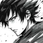 Abstract Brush Strokes Character Portrait Dynamic