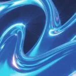 Abstract Plasma Energy Field Blue Glow