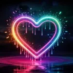Bleeding Heart Neon Light