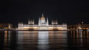 Budapest Parliament Building Danube River