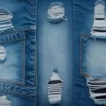 Distressed Denim Texture Image