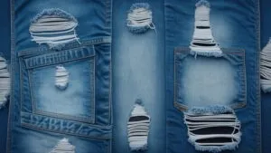 Distressed Denim Texture Image