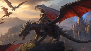 Dragon Rider Scale Armor Landing