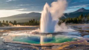 Geyser Steam Eruption Volcanic Springs Power Thermal