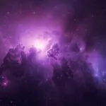 Interstellar Gas Cloud Purple Haze Nebula