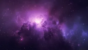 Interstellar Gas Cloud Purple Haze Nebula