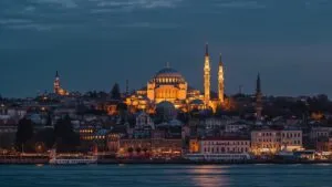 Istanbul Hagia Sophia Blue Mosque View