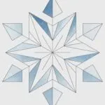 Minimalist Snow Flake Geometric Art