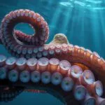 Octopus Tentacles Underwater Closeup