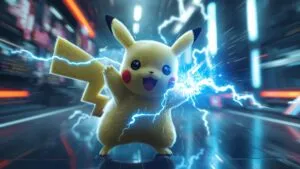 Pokémon Pikachu Thunderbolt Electric Attack