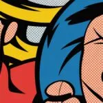 Pop Art Roy Lichtenstein Style Comic Book Dots
