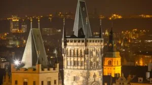 Prague Charles Bridge Old Town Towers