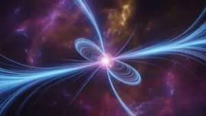 Pulsar Star Energy Burst Abstract Art