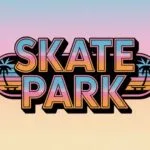 Retro Skate Park Sign Graphic