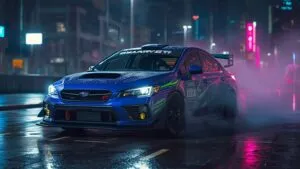 Subaru WRX STI Rally Dirt Spray