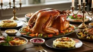 Thanksgiving Turkey Dinner Food Art
