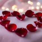 Valentine Rose Petals Heart Bokeh Romantic