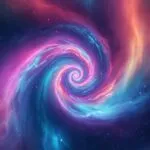 Vibrant Aurora Borealis Abstract Swirl